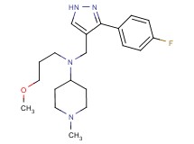 N-{[3-(4-fluorophenyl)-1H-pyrazol-4-yl]methyl}-N-(3-methoxypropyl)-1-methylpiperidin-4-amine