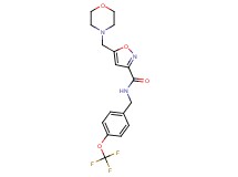 5-(4-morpholinylmethyl)-N-[4-(trifluoromethoxy)benzyl]-3-isoxazolecarboxamide