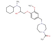 1-{4-[(4-acetyl-1,4-diazepan-1-yl)methyl]-2-methoxyphenoxy}-3-[cyclohexyl(methyl)amino]-2-propanol
