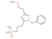 N-{2-[1-benzyl-3-(2-methoxyethyl)-1H-1,2,4-triazol-5-yl]ethyl}methanesulfonamide