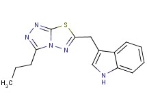 3-[(3-propyl[1,2,4]triazolo[3,4-b][1,3,4]thiadiazol-6-yl)methyl]-1H-indole