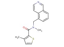 N-(5-isoquinolinylmethyl)-N,3-dimethyl-2-thiophenecarboxamide