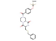 (3R,9aR)-3-[(benzylthio)methyl]-8-[4-(trifluoromethoxy)benzoyl]tetrahydro-2H-pyrazino[1,2-a]pyrazine-1,4(3H,6H)-dione