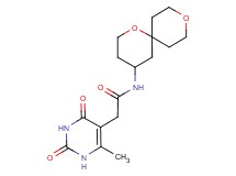 N-1,9-dioxaspiro[5.5]undec-4-yl-2-(6-methyl-2,4-dioxo-1,2,3,4-tetrahydropyrimidin-5-yl)acetamide