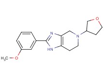 2-(3-methoxyphenyl)-5-(tetrahydrofuran-3-yl)-4,5,6,7-tetrahydro-1H-imidazo[4,5-c]pyridine