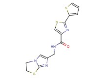 N-(2,3-dihydroimidazo[2,1-b][1,3]thiazol-6-ylmethyl)-2-(2-thienyl)-1,3-thiazole-4-carboxamide