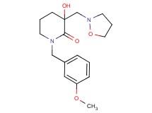 3-hydroxy-3-(2-isoxazolidinylmethyl)-1-(3-methoxybenzyl)-2-piperidinone