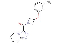 3-{[3-(3-methylphenoxy)azetidin-1-yl]carbonyl}-5,6,7,8-tetrahydro[1,2,4]triazolo[4,3-a]pyridine