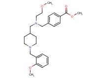 methyl 4-{[{[1-(2-methoxybenzyl)-4-piperidinyl]methyl}(2-methoxyethyl)amino]methyl}benzoate