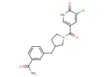 3-({1-[(5-chloro-6-oxo-1,6-dihydropyridin-3-yl)carbonyl]pyrrolidin-3-yl}methyl)benzamide