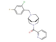 (1R*,5R*)-6-(2-chloro-4-fluorobenzyl)-3-(2-pyridinylcarbonyl)-3,6-diazabicyclo[3.2.2]nonane