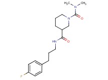 N~3~-[3-(4-fluorophenyl)propyl]-N~1~,N~1~-dimethylpiperidine-1,3-dicarboxamide