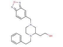 2-[4-(2,1,3-benzoxadiazol-5-ylmethyl)-1-(2-phenylethyl)-2-piperazinyl]ethanol