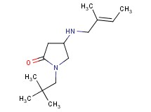 1-(2,2-dimethylpropyl)-4-{[(2E)-2-methyl-2-buten-1-yl]amino}-2-pyrrolidinone