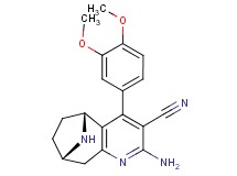 (5R*,8S*)-2-amino-4-(3,4-dimethoxyphenyl)-6,7,8,9-tetrahydro-5H-5,8-epiminocyclohepta[b]pyridine-3-carbonitrile