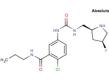 2-chloro-5-{[({[(2S,4S)-4-fluoro-2-pyrrolidinyl]methyl}amino)carbonyl]amino}-N-propylbenzamide hydrochloride