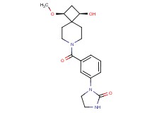 1-(3-{[(1R*,3S*)-1-hydroxy-3-methoxy-7-azaspiro[3.5]non-7-yl]carbonyl}phenyl)-2-imidazolidinone