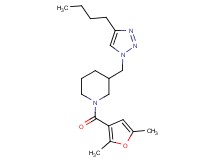 3-[(4-butyl-1H-1,2,3-triazol-1-yl)methyl]-1-(2,5-dimethyl-3-furoyl)piperidine