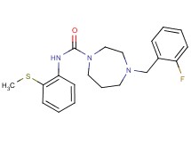 4-(2-fluorobenzyl)-N-[2-(methylthio)phenyl]-1,4-diazepane-1-carboxamide