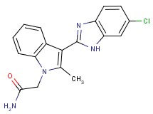 2-[3-(6-chloro-1H-benzimidazol-2-yl)-2-methyl-1H-indol-1-yl]acetamide