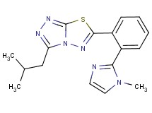 3-isobutyl-6-[2-(1-methyl-1H-imidazol-2-yl)phenyl][1,2,4]triazolo[3,4-b][1,3,4]thiadiazole