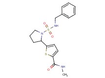5-{1-[(benzylamino)sulfonyl]pyrrolidin-2-yl}-N-methylthiophene-2-carboxamide