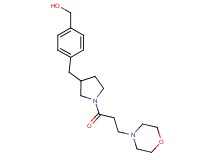 [4-({1-[3-(4-morpholinyl)propanoyl]-3-pyrrolidinyl}methyl)phenyl]methanol