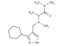 2-[[(3-cyclohexyl-1H-pyrazol-4-yl)methyl](methyl)amino]-N,N-dimethylpropanamide