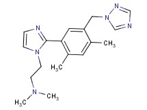 (2-{2-[2,4-dimethyl-5-(1H-1,2,4-triazol-1-ylmethyl)phenyl]-1H-imidazol-1-yl}ethyl)dimethylamine