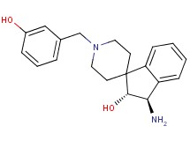 (2R*,3R*)-3-amino-1'-(3-hydroxybenzyl)-2,3-dihydrospiro[indene-1,4'-piperidin]-2-ol