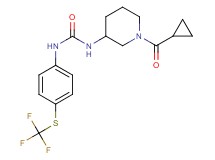 N-[1-(cyclopropylcarbonyl)piperidin-3-yl]-N'-{4-[(trifluoromethyl)thio]phenyl}urea
