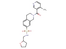 2-[(4-methylpyridin-3-yl)carbonyl]-N-(tetrahydrofuran-2-ylmethyl)-1,2,3,4-tetrahydroisoquinoline-7-sulfonamide