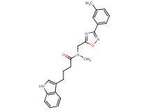 4-(1H-indol-3-yl)-N-methyl-N-{[3-(3-methylphenyl)-1,2,4-oxadiazol-5-yl]methyl}butanamide