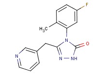 4-(5-fluoro-2-methylphenyl)-5-(pyridin-3-ylmethyl)-2,4-dihydro-3H-1,2,4-triazol-3-one