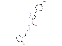5-(4-methylphenyl)-N-[3-(2-oxo-1-pyrrolidinyl)propyl]-1H-pyrazole-3-carboxamide