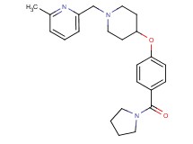 2-methyl-6-({4-[4-(1-pyrrolidinylcarbonyl)phenoxy]-1-piperidinyl}methyl)pyridine