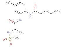 N-[4-methyl-2-({2-[(methylsulfonyl)amino]propanoyl}amino)phenyl]pentanamide