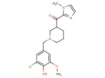 [1-(3-chloro-4-hydroxy-5-methoxybenzyl)-3-piperidinyl](1-methyl-1H-imidazol-2-yl)methanone