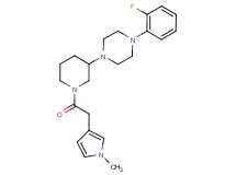 1-(2-fluorophenyl)-4-{1-[(1-methyl-1H-pyrrol-3-yl)acetyl]-3-piperidinyl}piperazine