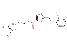 N-[2-(4,5-dimethyl-1,3-thiazol-2-yl)ethyl]-2-[(2-fluorophenoxy)methyl]-1,3-oxazole-4-carboxamide