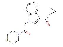 cyclopropyl[1-(2-oxo-2-thiomorpholin-4-ylethyl)-1H-indol-3-yl]methanone