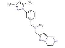 1-[3-(3,5-dimethyl-1H-pyrazol-1-yl)phenyl]-N-methyl-N-(4,5,6,7-tetrahydropyrazolo[1,5-a]pyrazin-2-ylmethyl)methanamine