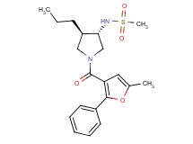 N-[(3S*,4R*)-1-(5-methyl-2-phenyl-3-furoyl)-4-propylpyrrolidin-3-yl]methanesulfonamide
