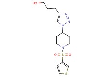 3-{1-[1-(3-thienylsulfonyl)piperidin-4-yl]-1H-1,2,3-triazol-4-yl}propan-1-ol