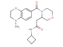 N-cyclobutyl-2-{4-[(4-methyl-3,4-dihydro-2H-1,4-benzoxazin-7-yl)carbonyl]-3-morpholinyl}acetamide