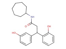 N-cycloheptyl-3-(2-hydroxyphenyl)-3-(3-hydroxyphenyl)propanamide