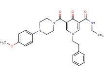 N-ethyl-5-{[4-(4-methoxyphenyl)-1-piperazinyl]carbonyl}-4-oxo-1-(2-phenylethyl)-1,4-dihydro-3-pyridinecarboxamide
