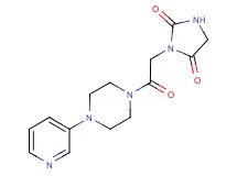 3-{2-oxo-2-[4-(3-pyridinyl)-1-piperazinyl]ethyl}-2,4-imidazolidinedione