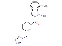 2-{[3-(1H-imidazol-1-ylmethyl)-1-piperidinyl]carbonyl}-1,7-dimethyl-1H-indole