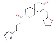 9-[4-(1H-imidazol-1-yl)butanoyl]-2-(tetrahydrofuran-2-ylmethyl)-2,9-diazaspiro[5.5]undecan-3-one